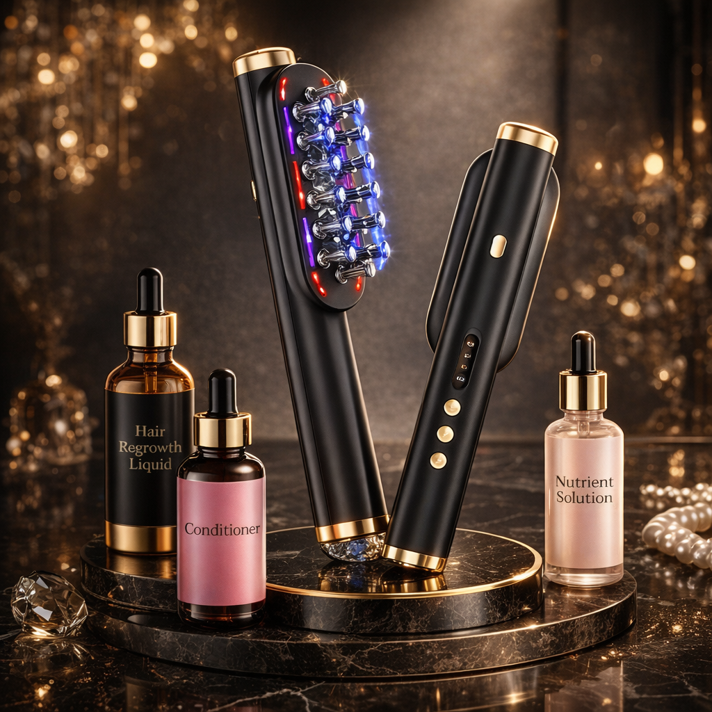 Hair Glow™ Pro - Peigne Massant Haute Technologie